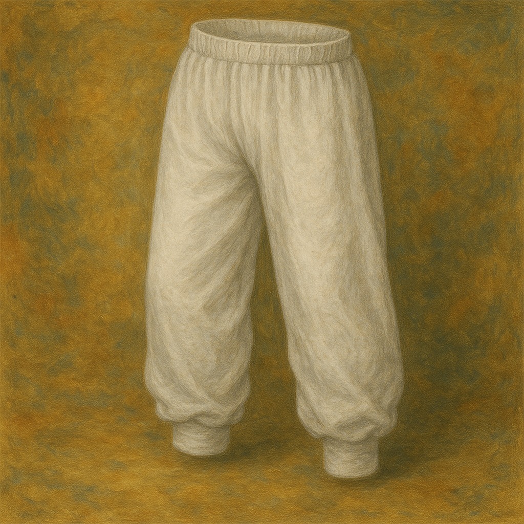하얀 비단 바지